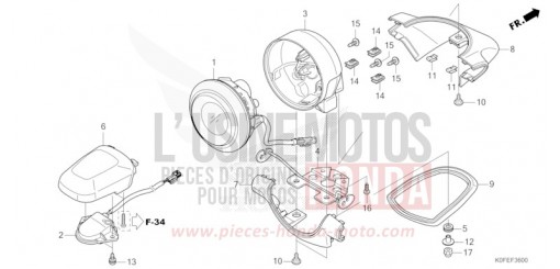 FEU ARRIERE Z125MAN de 2022
